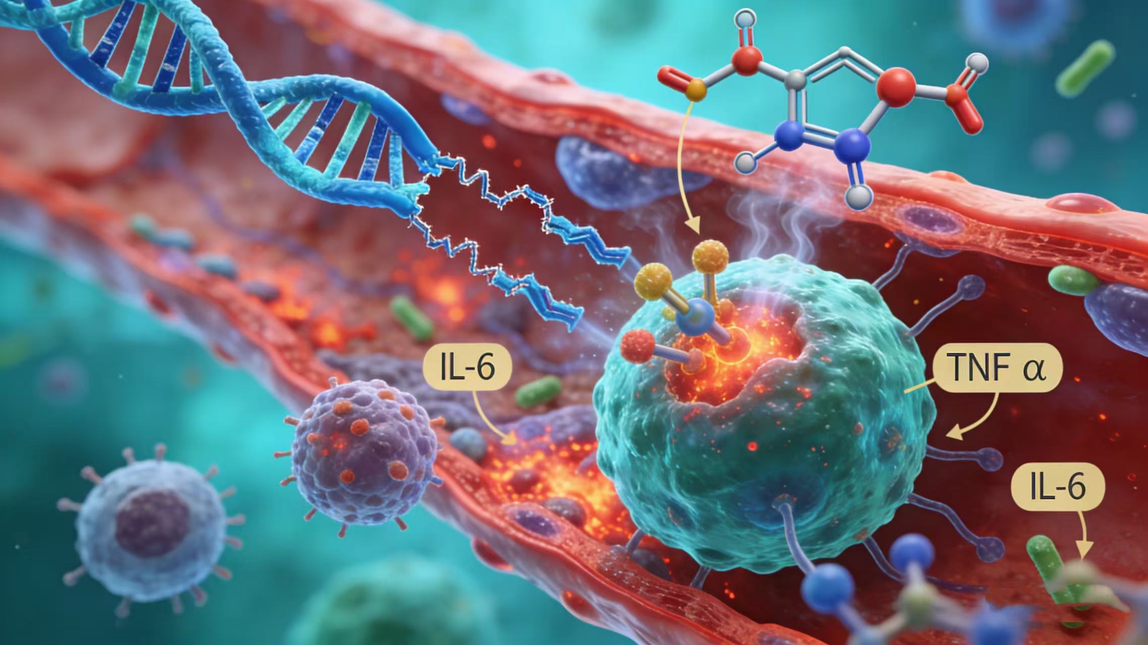 前沿研究揭示：分子损伤是心血管疾病炎症的根源驱动因素