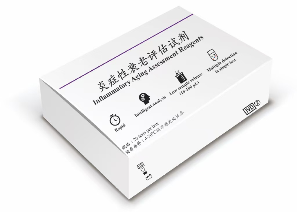 炎症性衰老数字化评估与慢性疾病预测的便携式多细胞因子检测试剂盒（IAAK:  Inflammatory Aging Assessment Kits)。